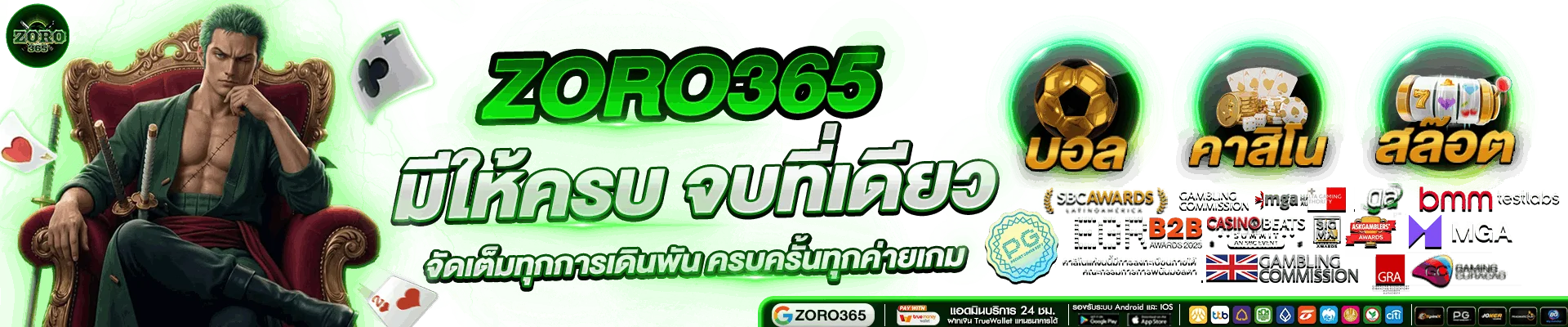 ZORO365 สล็อตเว็บตรง ไม่ผ่านเอเย่นต์ ฝากถอนออโต้